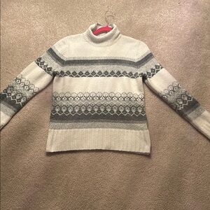 Aspen Gray Patterned Women's Sweater